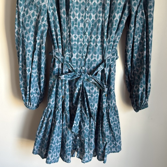 Anthropologie • Calanthe Mini Shirtdress - Blue Motif Small - Picture 4 of 15